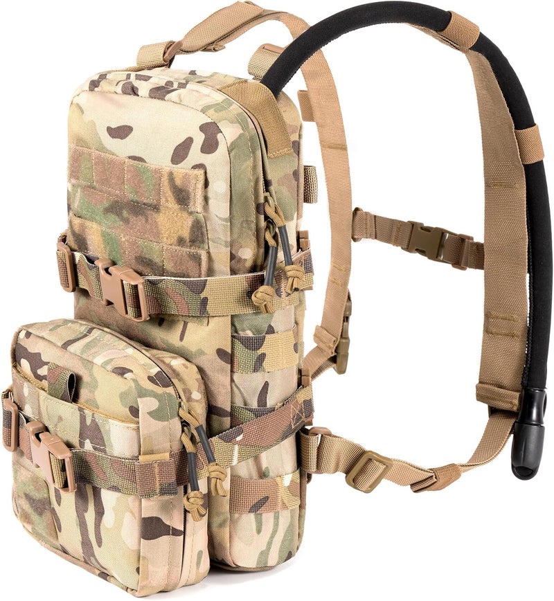 CLTAC Tactical Small MOLLE Hydration Pack Outdoor Water Bladder Carrier Pack for Vest Backpack - Image 4